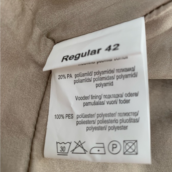 PTA Midi Dress A-line Skirt Surplus V-Neck Grey Beige Red Flowers Sleeveless L - Picture 8 of 11